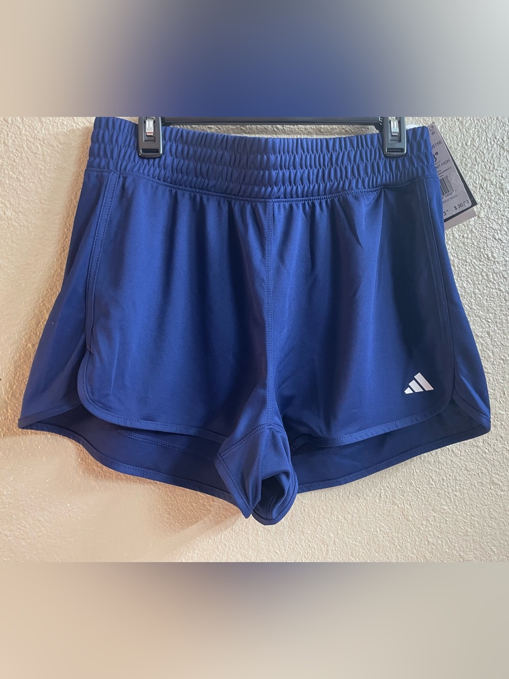 Adidas Women’s High Rise Pacer Short US L 3” Dark Blue